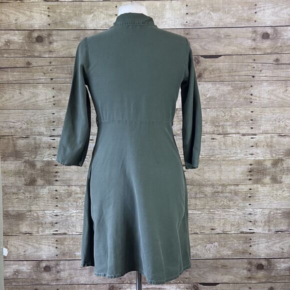 Wonder Nation Sz XL (14-16) Women’s Shirt Drees Used Olive Green - Picture 6 of 15